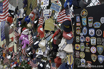 Close-up of Flight 93 Temporary Memorial