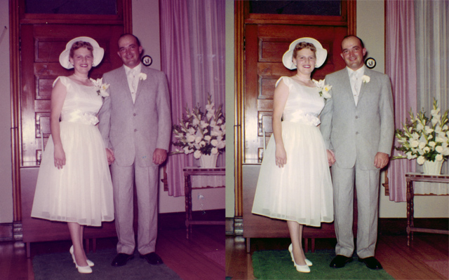 wedding photo restoration