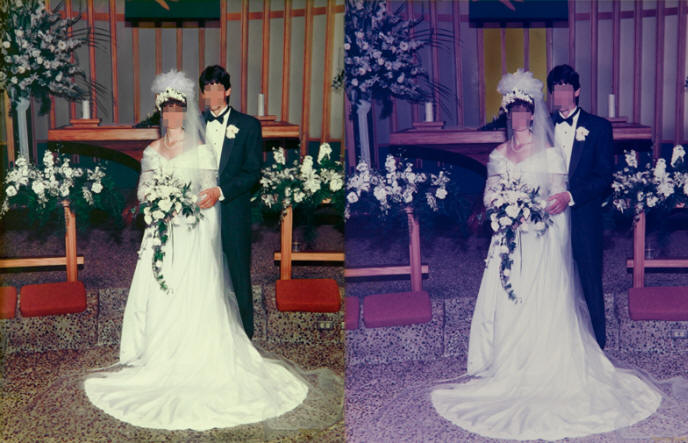 restoring wedding photos