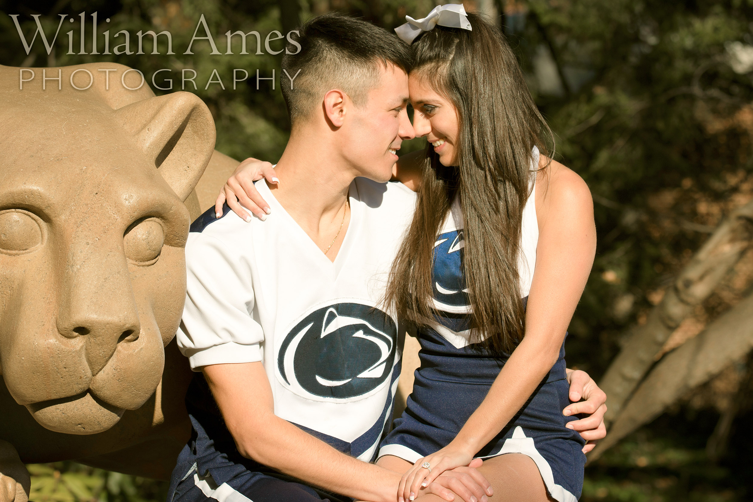 Penn State Cheerleader Engagement Photo