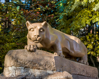 Nittany Lion statue fall 2012