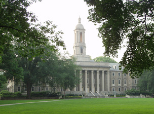 Penn State University Old Main in Summer