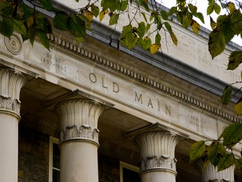 Old Main columns